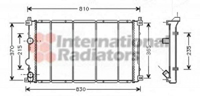 VAN WEZEL 43002361 -  Радиатор, охлаждение двигателя